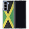 Jamaica Flag Distressed Galaxy Z Fold5 5G Clear Case